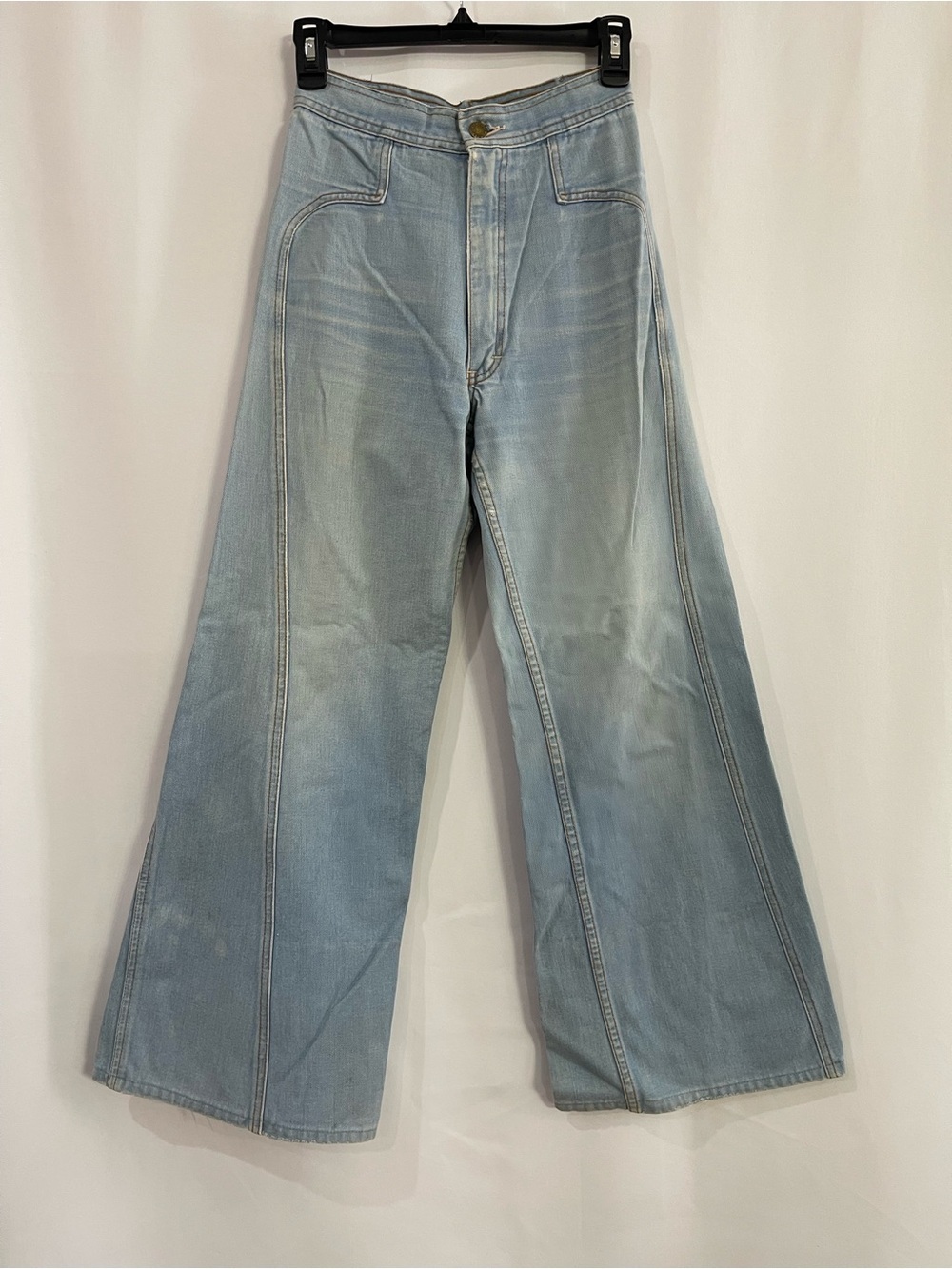 Pentimento Vintage 70s Flare Jeans Women's Light Blue Denim Bell Bottom Retro
